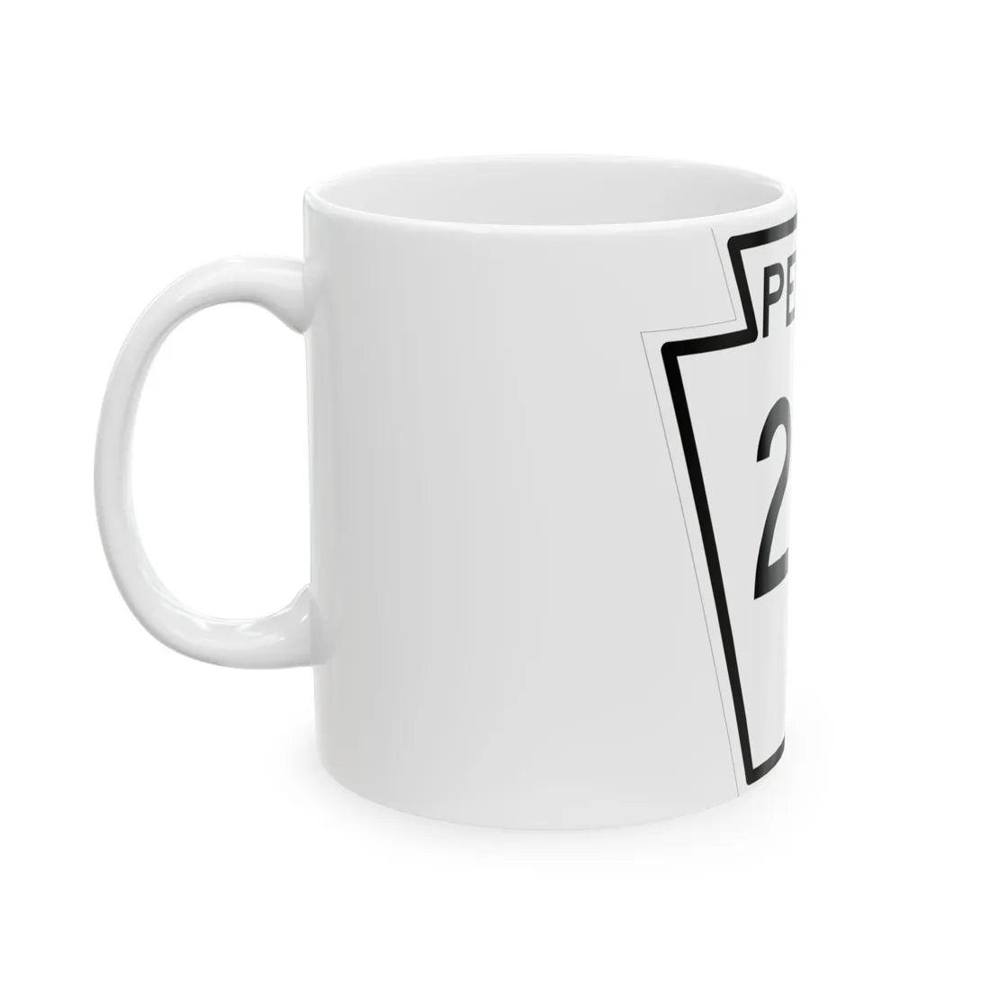 PA-291 1948 (Pennsylvania) (Road Sign) White Coffee Mug - Go Mug Yourself