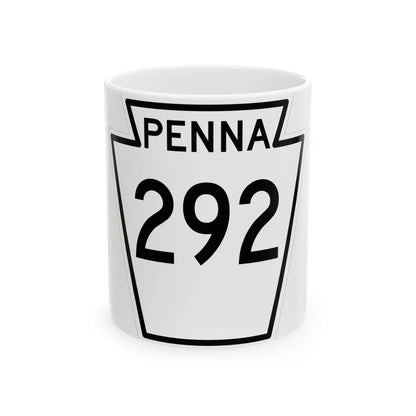 PA-292 1948 (Pennsylvania) (Road Sign) White Coffee Mug 11oz - Go Mug Yourself