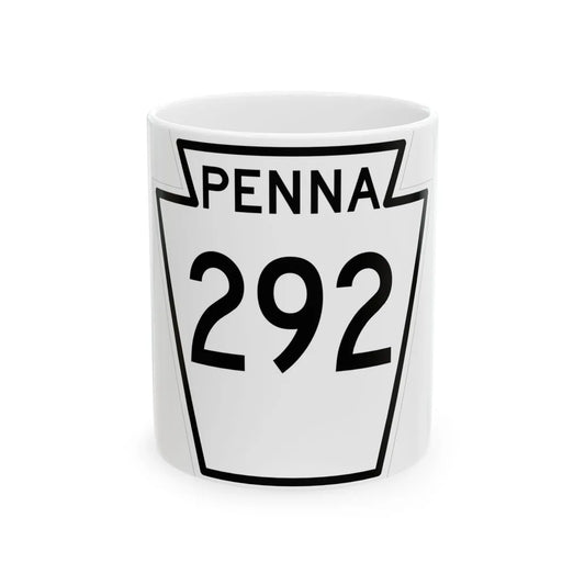 PA-292 1948 (Pennsylvania) (Road Sign) White Coffee Mug 11oz - Go Mug Yourself
