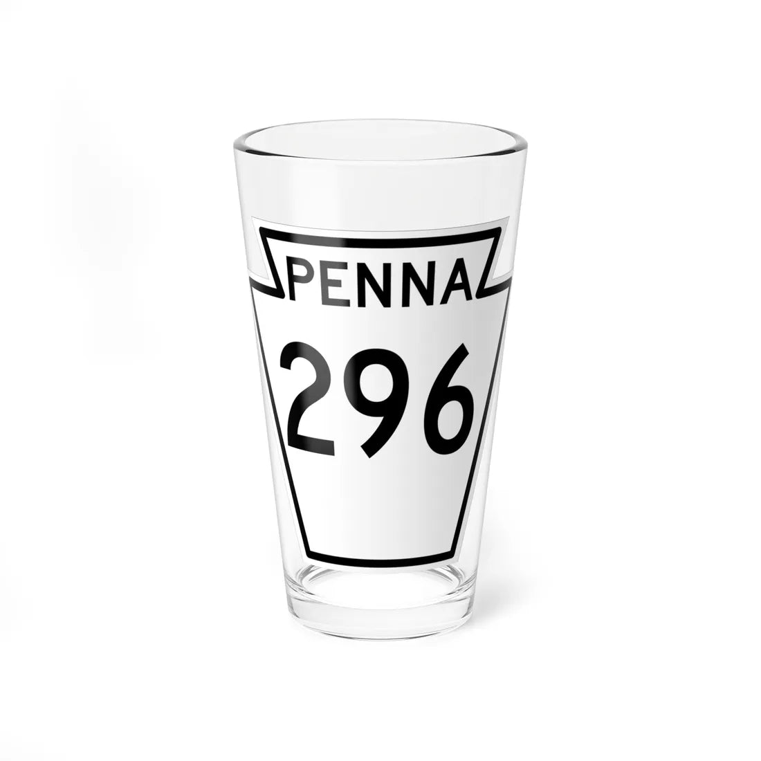 PA-296 1948 (Pennsylvania) (Road Sign) Pint Glass 16oz 16oz - Go Mug Yourself