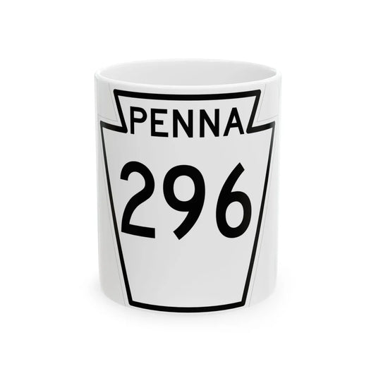 PA-296 1948 (Pennsylvania) (Road Sign) White Coffee Mug 11oz - Go Mug Yourself