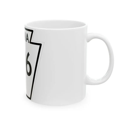 PA-296 1948 (Pennsylvania) (Road Sign) White Coffee Mug - Go Mug Yourself