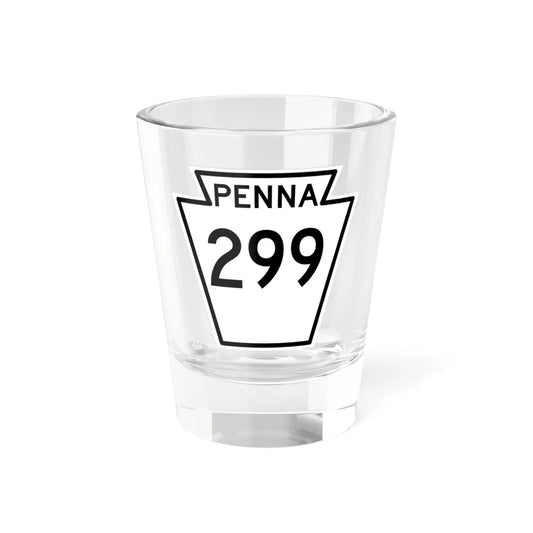 PA-299 1948 (Pennsylvania) (Road Sign) Shot Glass 1.5oz 1.5oz - Go Mug Yourself