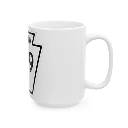 PA-299 1948 (Pennsylvania) (Road Sign) White Coffee Mug - Go Mug Yourself