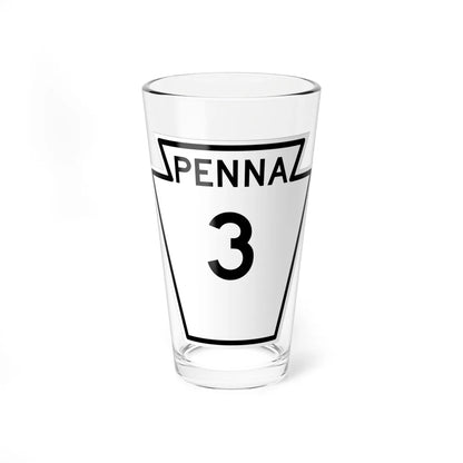 PA-3 1948 (Pennsylvania) (Road Sign) Pint Glass 16oz 16oz - Go Mug Yourself