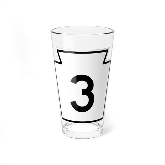 PA-3 1962 (Pennsylvania) (Road Sign) Pint Glass 16oz 16oz - Go Mug Yourself