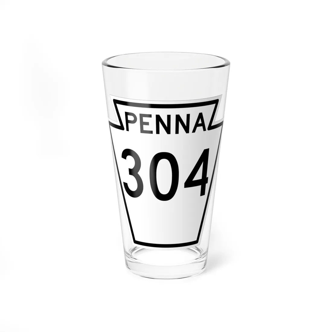 PA-304 1948 (Pennsylvania) (Road Sign) Pint Glass 16oz 16oz - Go Mug Yourself