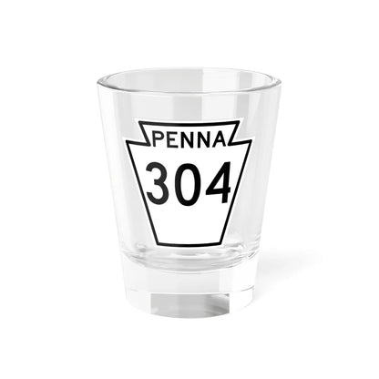 PA-304 1948 (Pennsylvania) (Road Sign) Shot Glass 1.5oz 1.5oz - Go Mug Yourself