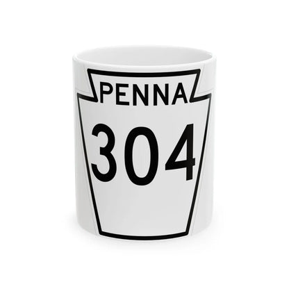 PA-304 1948 (Pennsylvania) (Road Sign) White Coffee Mug 11oz - Go Mug Yourself