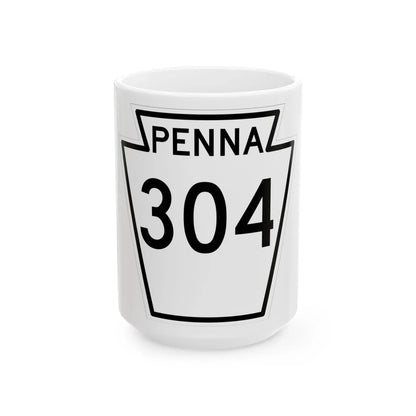 PA-304 1948 (Pennsylvania) (Road Sign) White Coffee Mug 15oz - Go Mug Yourself