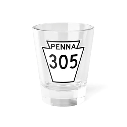 PA-305 1948 (Pennsylvania) (Road Sign) Shot Glass 1.5oz 1.5oz - Go Mug Yourself