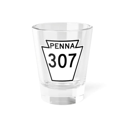 PA-307 1948 (Pennsylvania) (Road Sign) Shot Glass 1.5oz 1.5oz - Go Mug Yourself