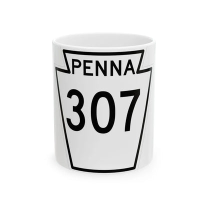 PA-307 1948 (Pennsylvania) (Road Sign) White Coffee Mug 11oz - Go Mug Yourself