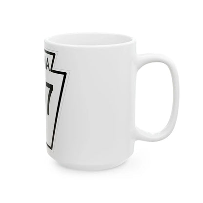 PA-307 1948 (Pennsylvania) (Road Sign) White Coffee Mug - Go Mug Yourself