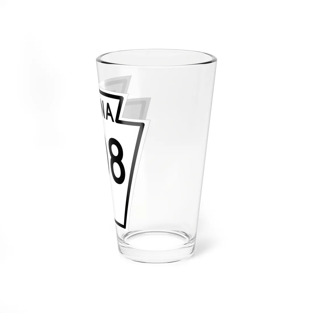 PA-308 1948 (Pennsylvania) (Road Sign) Pint Glass 16oz - Go Mug Yourself