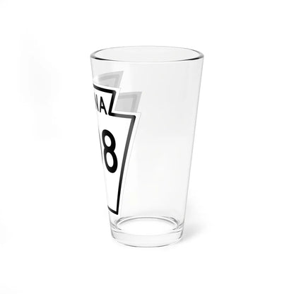 PA-308 1948 (Pennsylvania) (Road Sign) Pint Glass 16oz - Go Mug Yourself
