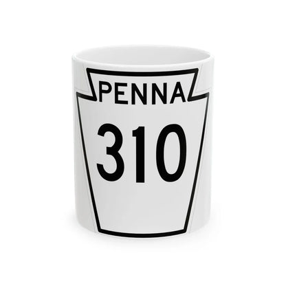 PA-310 1948 (Pennsylvania) (Road Sign) White Coffee Mug 11oz - Go Mug Yourself