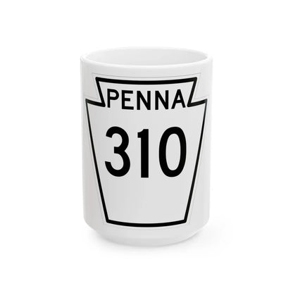 PA-310 1948 (Pennsylvania) (Road Sign) White Coffee Mug 15oz - Go Mug Yourself
