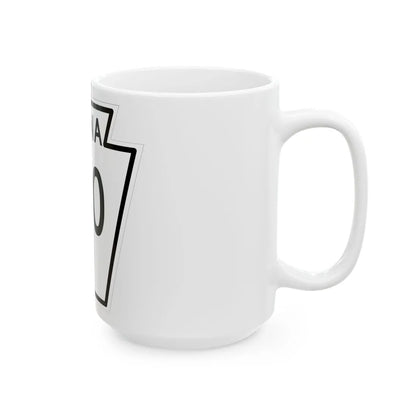 PA-310 1948 (Pennsylvania) (Road Sign) White Coffee Mug - Go Mug Yourself