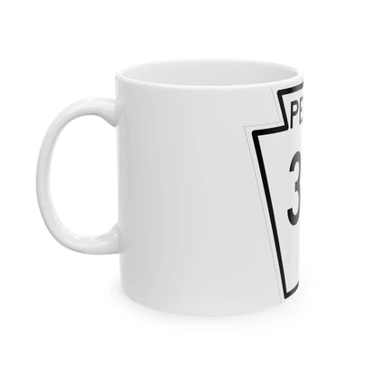 PA-313 1948 (Pennsylvania) (Road Sign) White Coffee Mug - Go Mug Yourself
