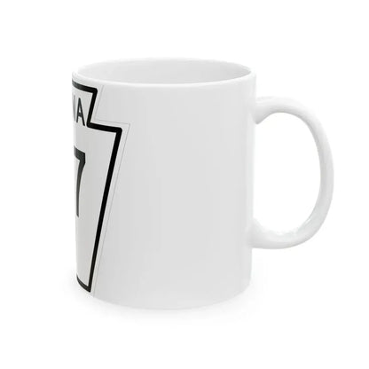 PA-317 1948 (Pennsylvania) (Road Sign) White Coffee Mug - Go Mug Yourself
