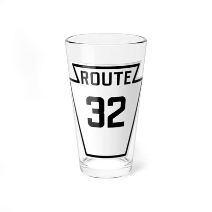 PA-32 1926 (Pennsylvania) (Road Sign) Pint Glass 16oz 16oz - Go Mug Yourself