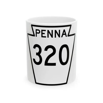 PA-320 1948 (Pennsylvania) (Road Sign) White Coffee Mug 11oz - Go Mug Yourself