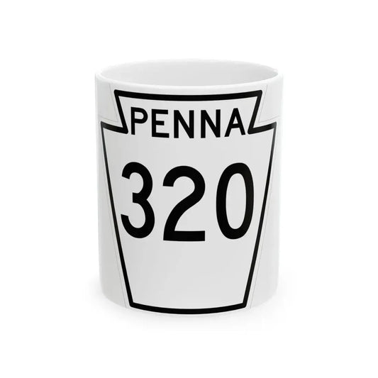 PA-320 1948 (Pennsylvania) (Road Sign) White Coffee Mug 11oz - Go Mug Yourself