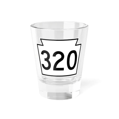 PA-320 1962 (Pennsylvania) (Road Sign) Shot Glass 1.5oz 1.5oz - Go Mug Yourself
