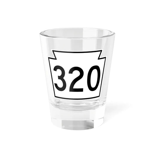 PA-320 1962 (Pennsylvania) (Road Sign) Shot Glass 1.5oz 1.5oz - Go Mug Yourself