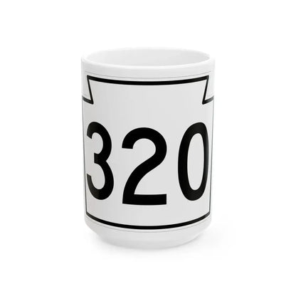 PA-320 1962 (Pennsylvania) (Road Sign) White Coffee Mug 15oz - Go Mug Yourself