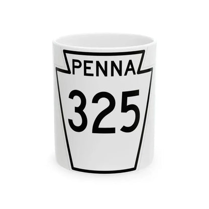 PA-325 1948 (Pennsylvania) (Road Sign) White Coffee Mug 11oz - Go Mug Yourself