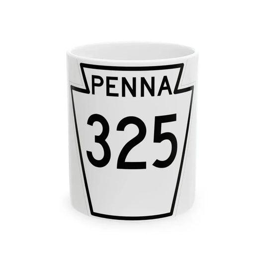 PA-325 1948 (Pennsylvania) (Road Sign) White Coffee Mug 11oz - Go Mug Yourself