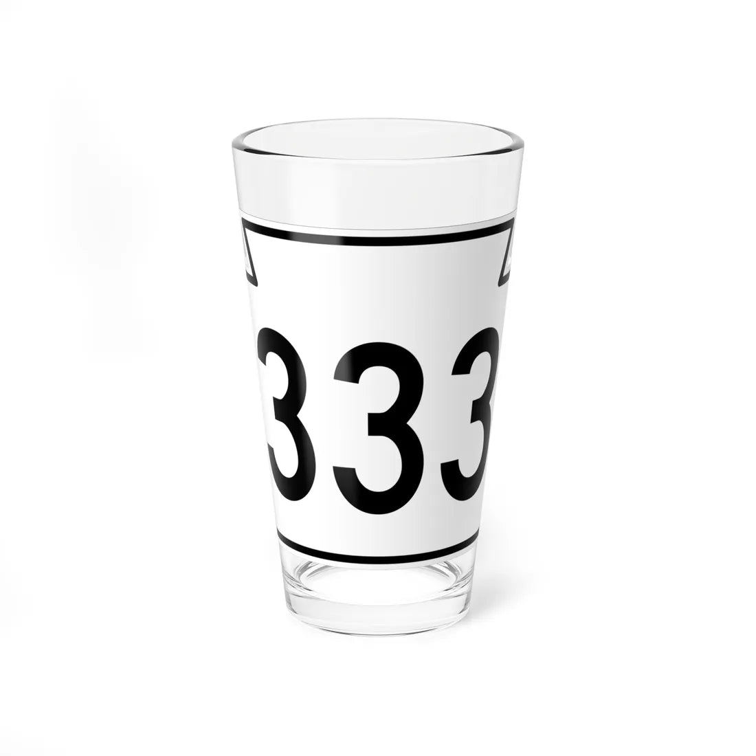 PA-333 1962 (Pennsylvania) (Road Sign) Pint Glass 16oz 16oz - Go Mug Yourself