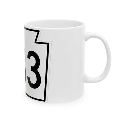 PA-333 1962 (Pennsylvania) (Road Sign) White Coffee Mug - Go Mug Yourself