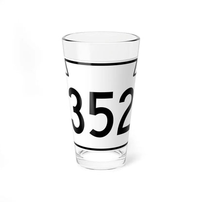 PA-352 1962 (Pennsylvania) (Road Sign) Pint Glass 16oz 16oz - Go Mug Yourself
