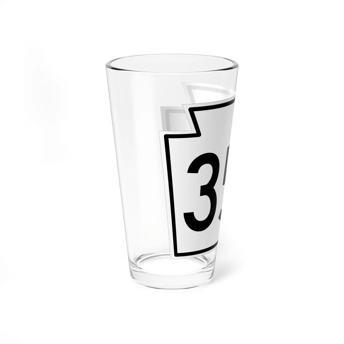 PA-352 1962 (Pennsylvania) (Road Sign) Pint Glass 16oz - Go Mug Yourself