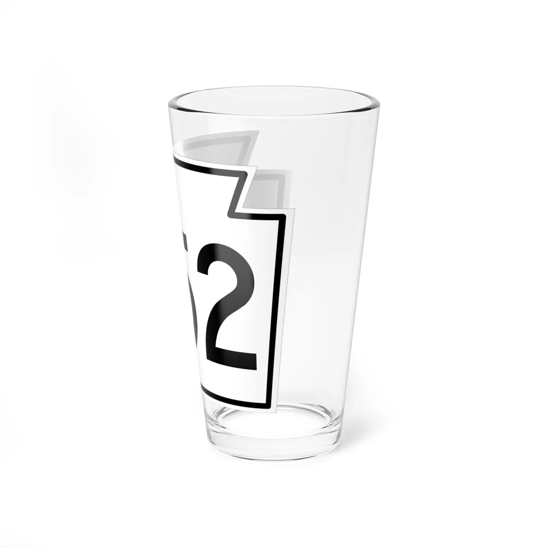 PA-352 1962 (Pennsylvania) (Road Sign) Pint Glass 16oz - Go Mug Yourself