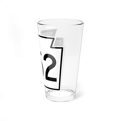 PA-352 1962 (Pennsylvania) (Road Sign) Pint Glass 16oz - Go Mug Yourself