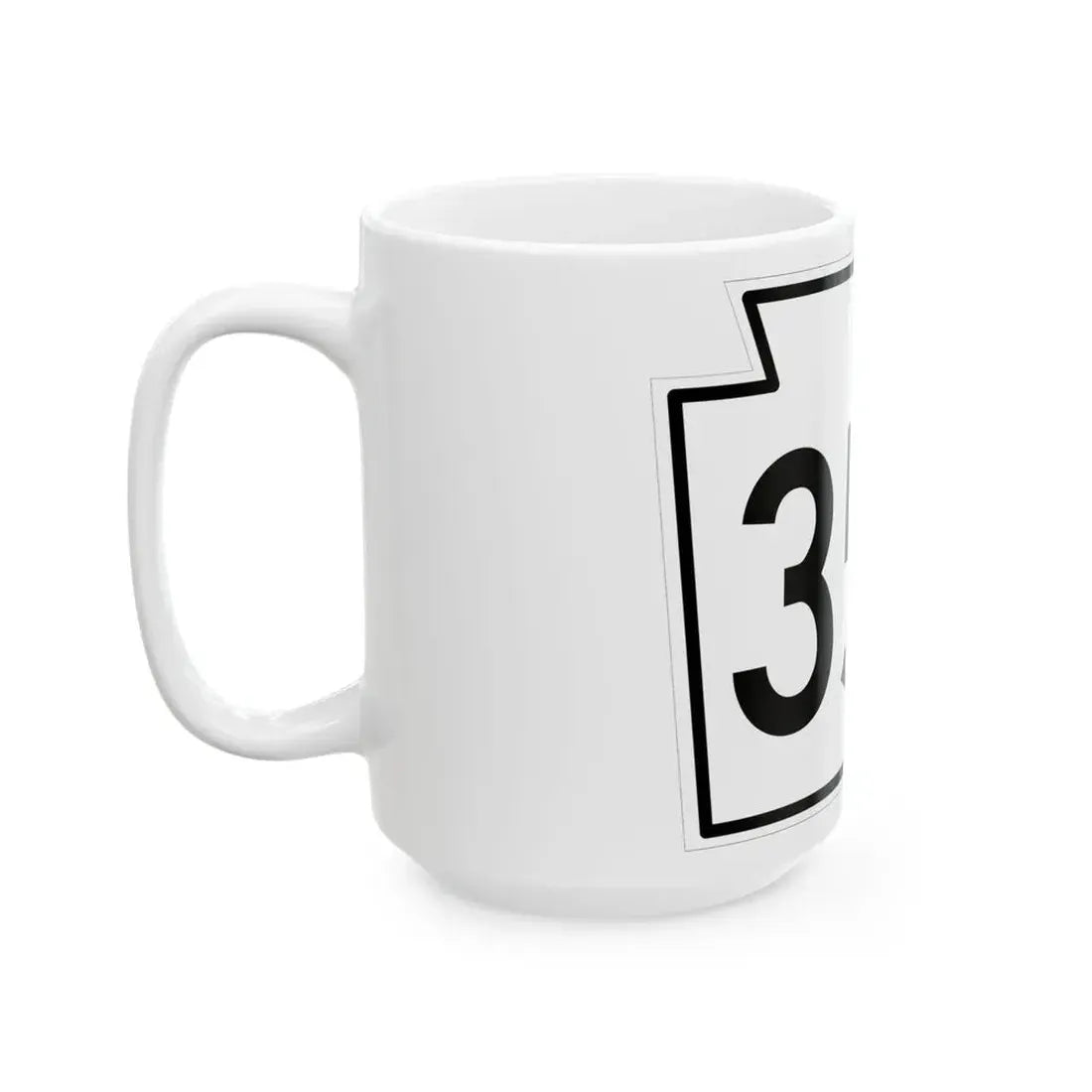PA-352 1962 (Pennsylvania) (Road Sign) White Coffee Mug - Go Mug Yourself