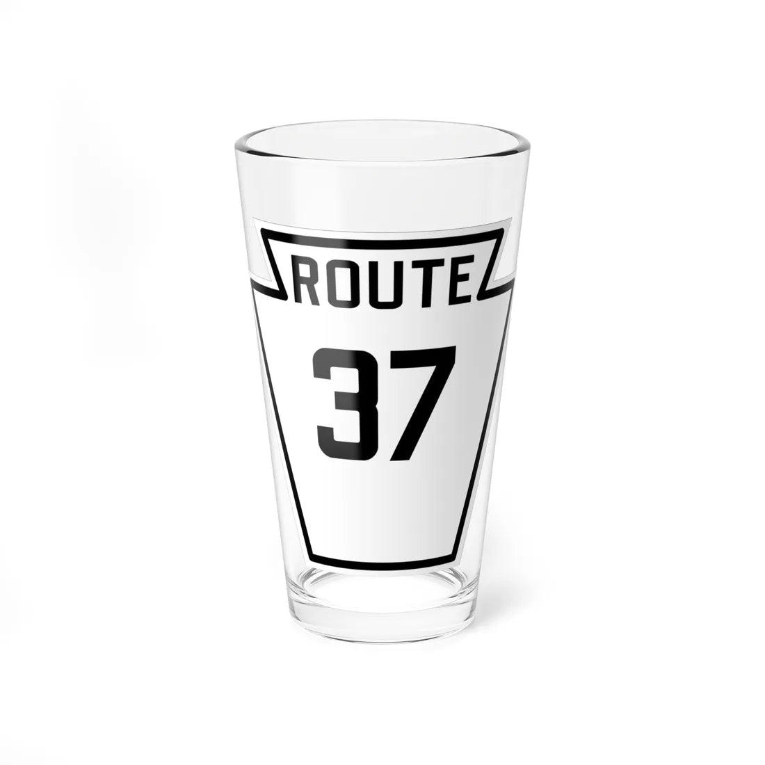 PA-37 1926 (Pennsylvania) (Road Sign) Pint Glass 16oz - Go Mug Yourself