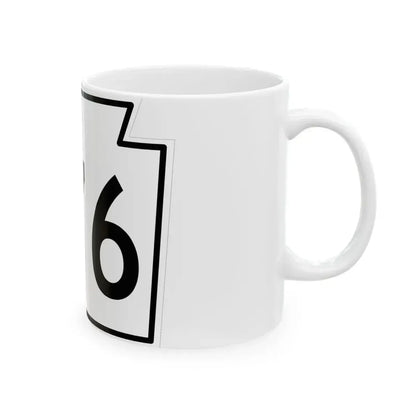 PA-376 1962 (Pennsylvania) (Road Sign) White Coffee Mug - Go Mug Yourself
