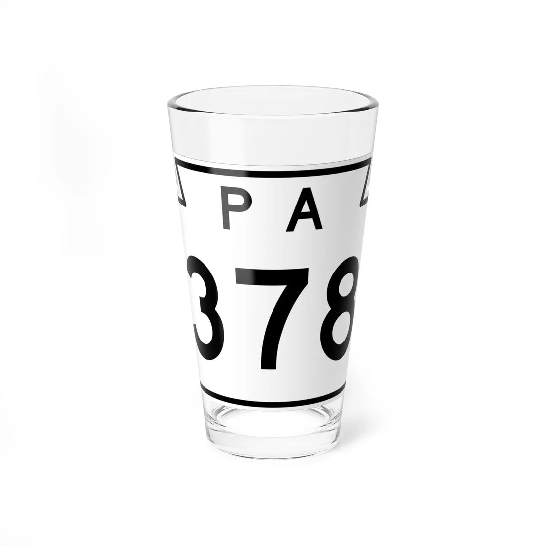 PA-378 1960 (Pennsylvania) (Road Sign) Pint Glass 16oz 16oz - Go Mug Yourself