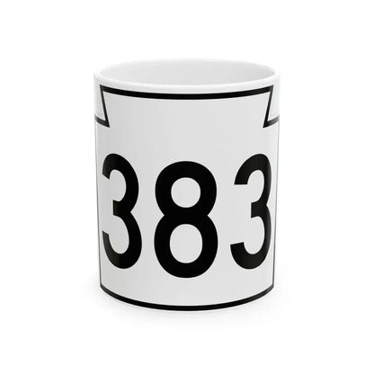 PA-383 1962 (Pennsylvania) (Road Sign) White Coffee Mug 11oz - Go Mug Yourself
