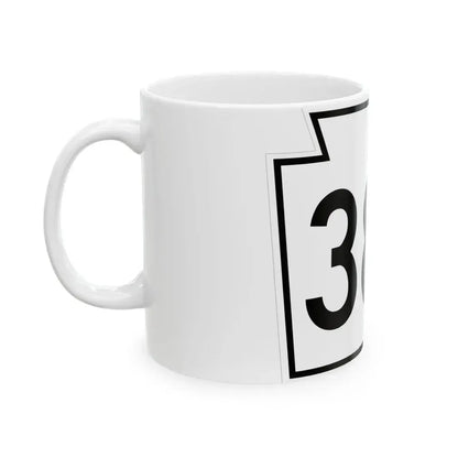 PA-383 1962 (Pennsylvania) (Road Sign) White Coffee Mug - Go Mug Yourself