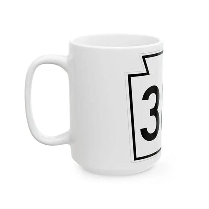 PA-383 1962 (Pennsylvania) (Road Sign) White Coffee Mug - Go Mug Yourself