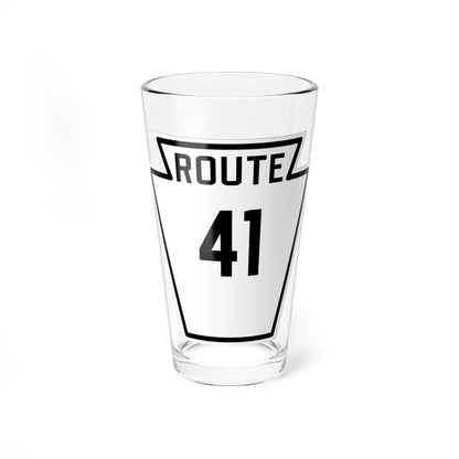 PA-41 1926 (Pennsylvania) (Road Sign) Pint Glass 16oz 16oz - Go Mug Yourself