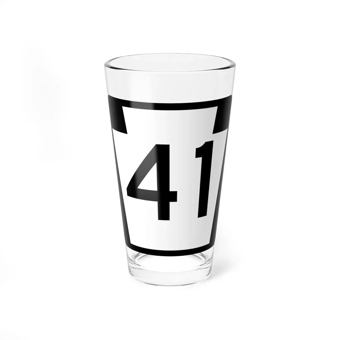PA-41 (Pennsylvania) (Road Sign) Pint Glass 16oz 16oz - Go Mug Yourself