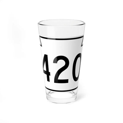 PA-420 1962 (Pennsylvania) (Road Sign) Pint Glass 16oz 16oz - Go Mug Yourself