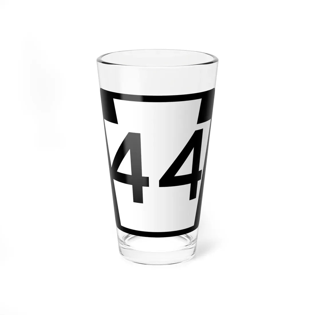 PA-44 (Pennsylvania) (Road Sign) Pint Glass 16oz 16oz - Go Mug Yourself
